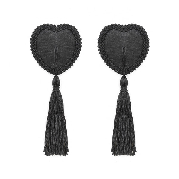Pezoneras con borlas corazones - tapa peones - cubre pezones - cubierta de pezones - sexshop chile - fetiches - envios discretos a todo chile