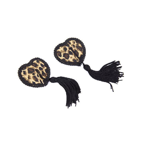 Pezoneras con borlas corazones - tapa peones - cubre pezones - cubierta de pezones - sexshop chile - fetiches - envios discretos a todo chile