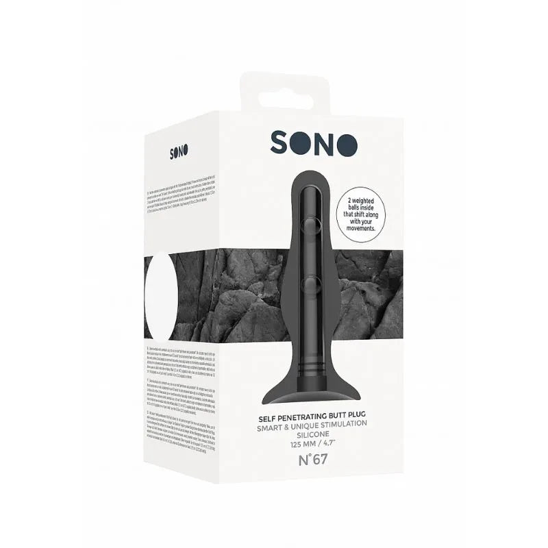 Plug anal - autopenetracion - anal - dilatador - sono - SON067BLK - sexshop - dominame.cl