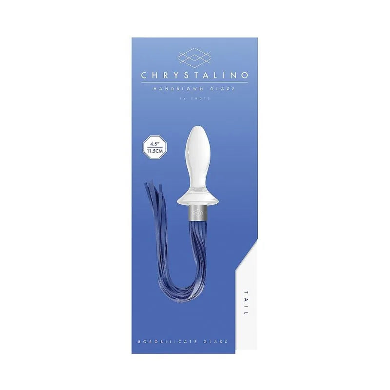 Plug Anal y Fusta Chrystalino de Ouch - Dilatador anal de vidrio - bondage - Sexshop Dominamecl
