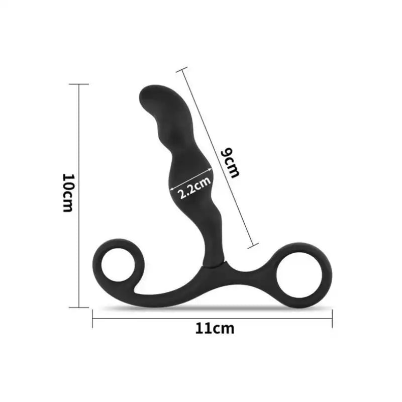 Plug - Prostatico - Silicona - Lovetoy -Estimulador - deprostata - LV2613BK -Sexshop - dominame