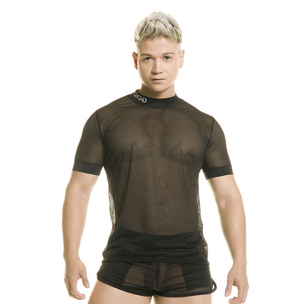Polera Mallas Destructive Black - Polera transparente - camiseta erotica hombre