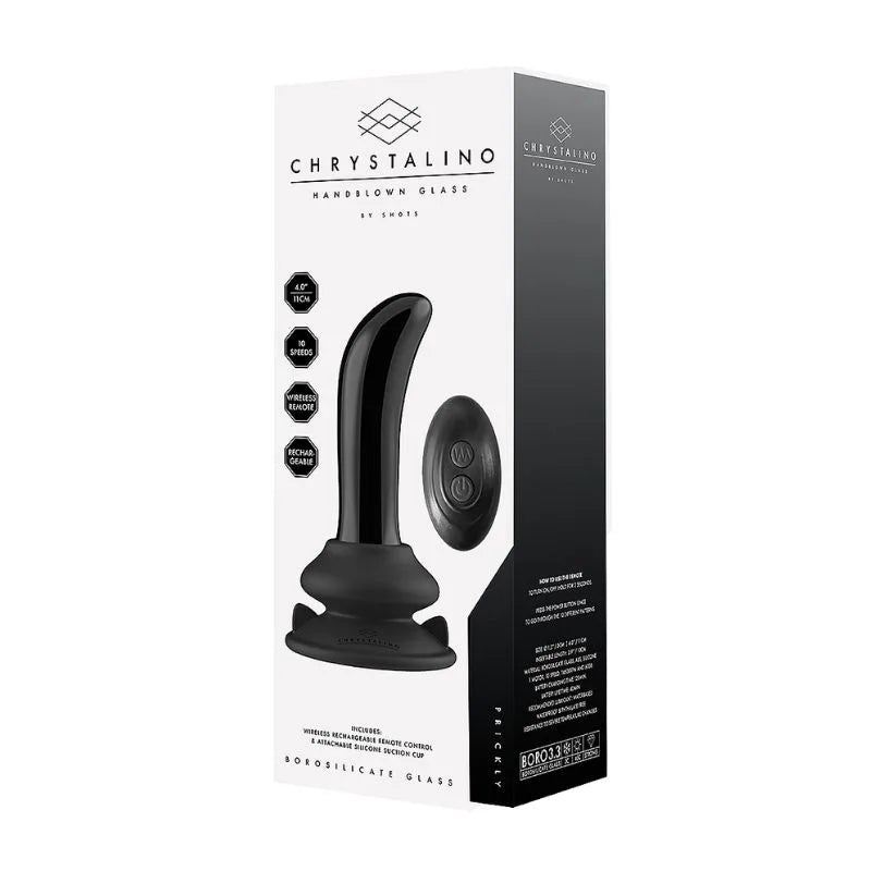 Prostatico de Vidrio Vibrante Prickly de Ouch - Vibrador de prostata de vidrio - Sexshop Dominame.cl