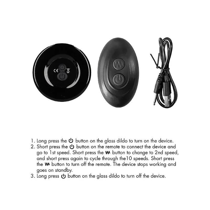 Prostatico de Vidrio Vibrante Prickly de Ouch - Vibrador de prostata de vidrio - Sexshop Dominame.cl