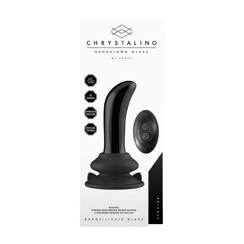 Prostatico de Vidrio Vibrante Prickly de Ouch - Vibrador de prostata de vidrio - Sexshop Dominame.cl