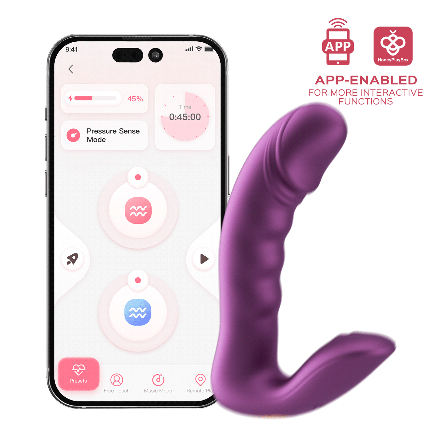 Rora 2 vibrador dual con movimiento de Honey Play Box - vibradores - vibrador a distancia - juguetes sexuales