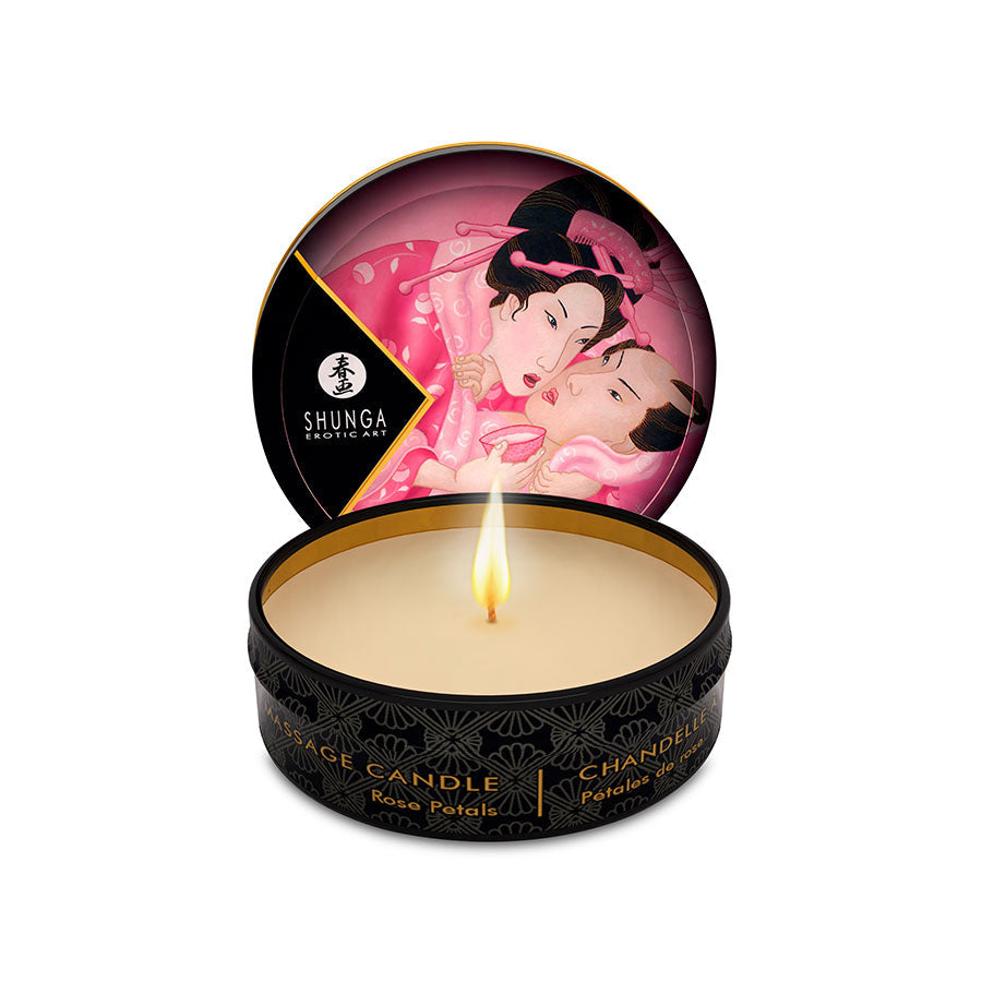 SHUNGA - Vela con Aceite para Masajes Pequeña - Vela de Masaje Shunga - Sexshop Ofertas Dominame.cl