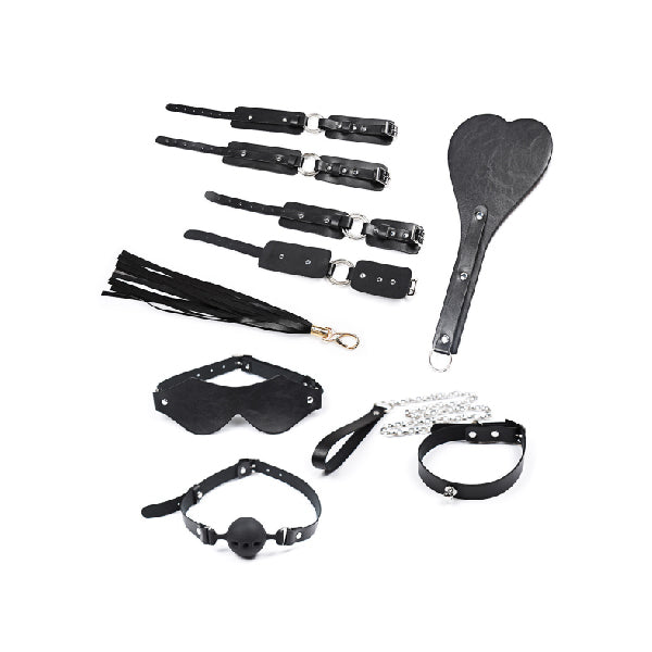 Set de 7 pecados - bonda - fusta - latigo - antifaz - nalgueador - mordaza - juegos eroticos - juguetes sexuales - envios discretos - sexy shop santiango - sex shop chile