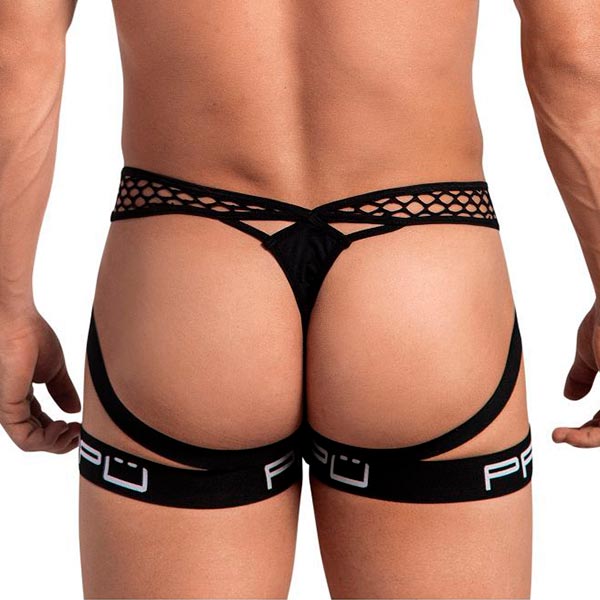 Spider Mesh Jockstrap - suspensorio con mallas - lenceria sensual masculina - ropa interior hombre