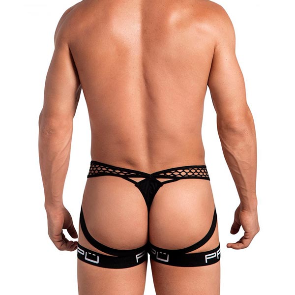 Spider Mesh Jockstrap - suspensorio con mallas - lenceria sensual masculina - ropa interior hombre