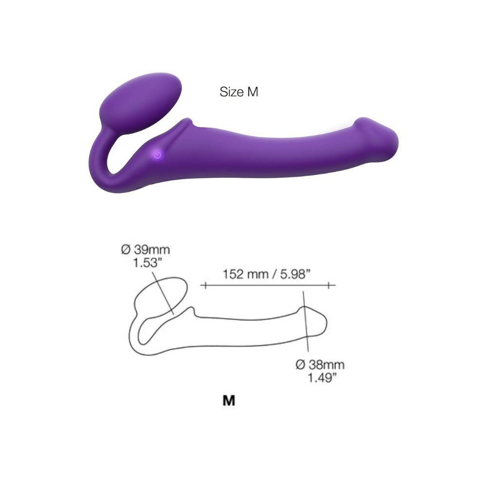Strapless Vibrante Strap-on 3 motores - Flexible - Strap-on-me - arnes lesbico - Sexshop en chile