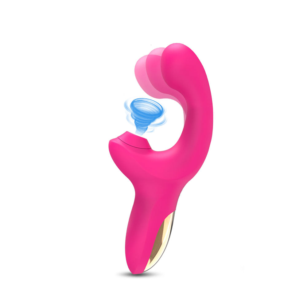 Succionador dual samantha - dominame - juguetes sexuales vibradores - succionador de clitoris - vibrador dual - vibrador conejo - Sex shop Dominame.cl