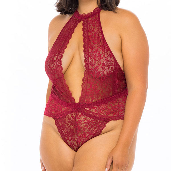 Teddy de Encaje Curvy Allison - lenceria sexy mujer - bodys