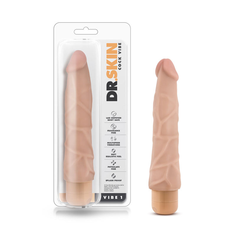 Vibrador Realista Cock Vibe 1 Dr. Skin - dildo vibrador - didlo realista - pene de juguete - tienda sexual - juguetes sexuales