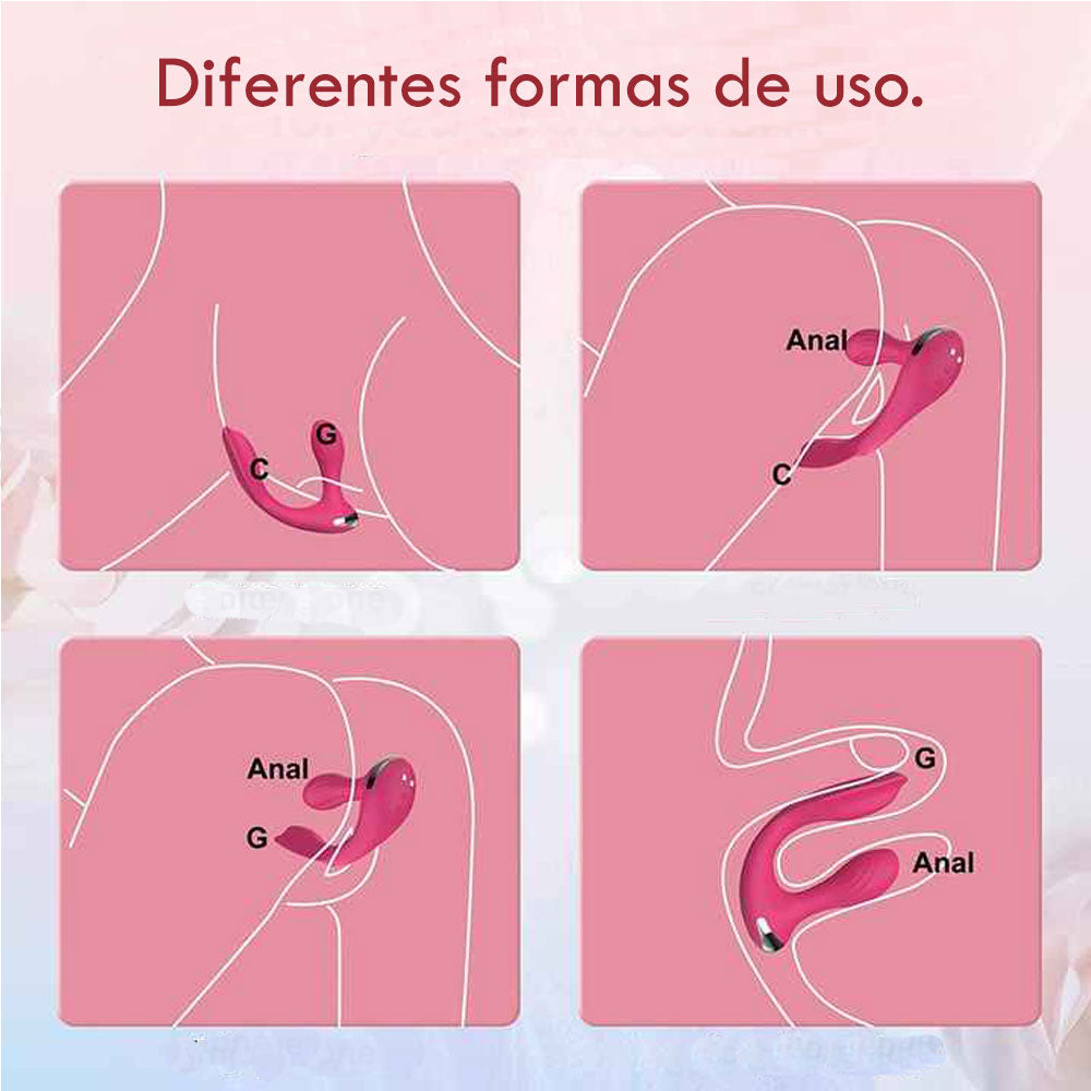 Vibrador de parejas el melocoton - dominame - juguetes anales - juguetes sexuales vibradores - plug anal vibrador - Sex shop Dominame.cl