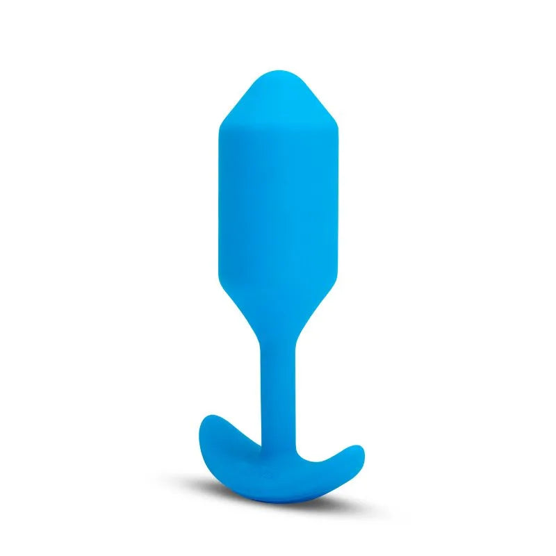 B-Vibe Vibrador snug plug large blue