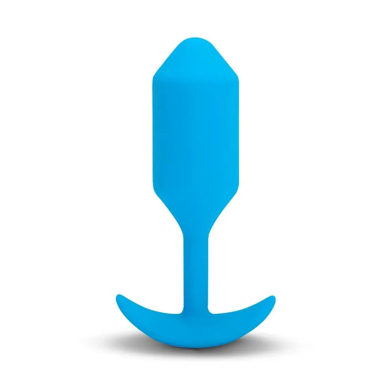 B-Vibe Vibrador snug plug large blue