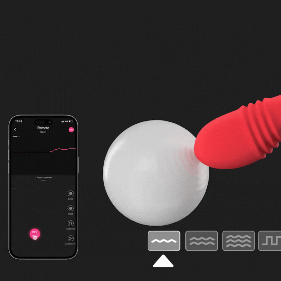 Vulse de Lovense - vibrador con movimiento interactivo con app - Huevo vibrador de empuje - Sexshop (3)