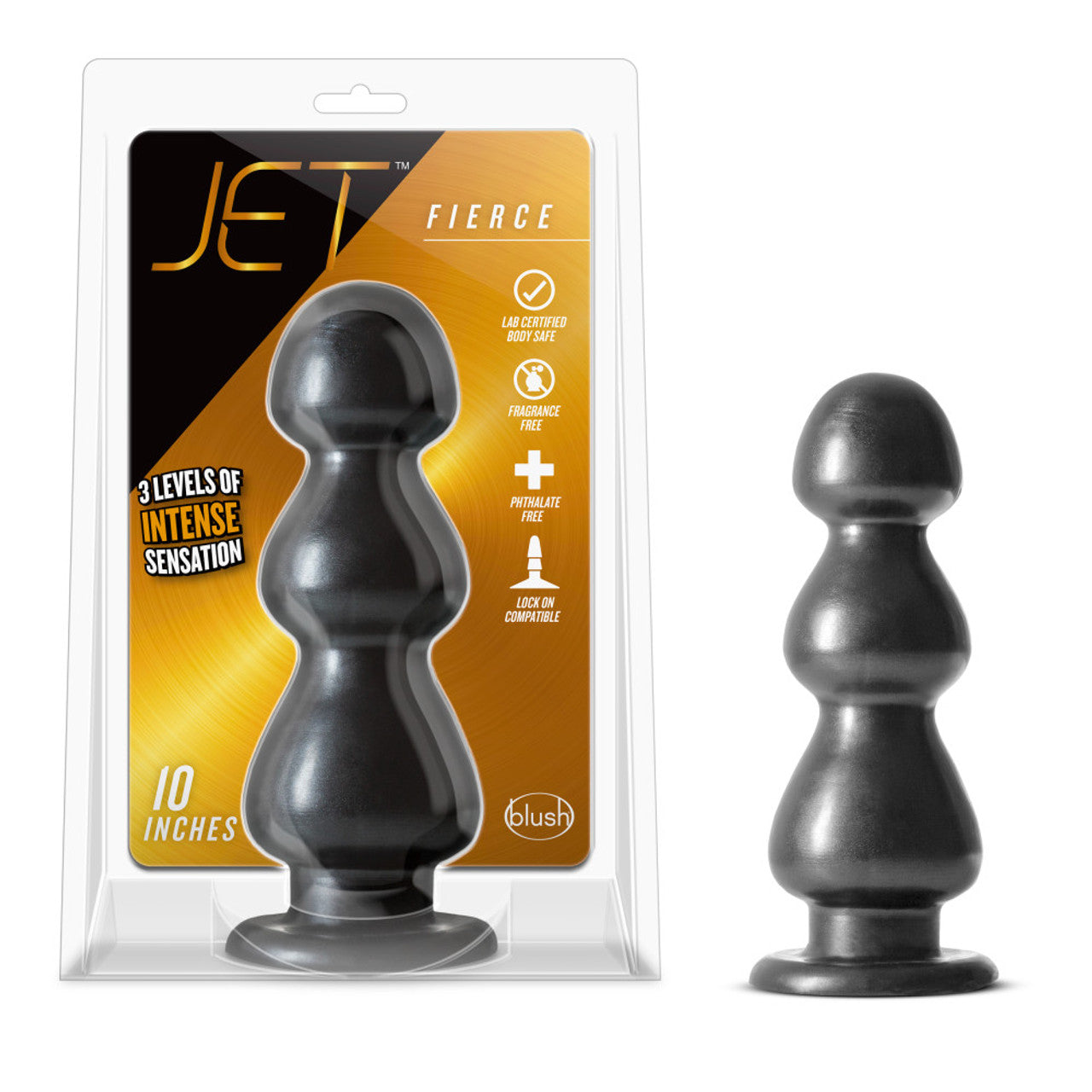 Plug Fierce - JET - plug anal - juguete XL - dilatador anal gigante - fisting