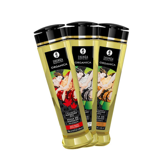 Aceite de Masaje - Organica - 240ml. - Massage oil Organica - Shunga - Sex shop Dominame.cl