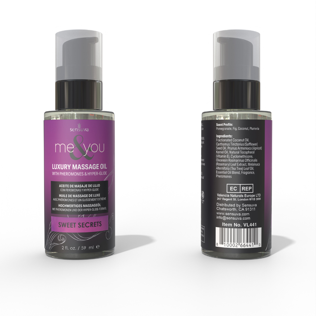 Aceite de Masaje Me & You - Con Feromonas - 59 ml - sensuva - Sex shop dominame.cl