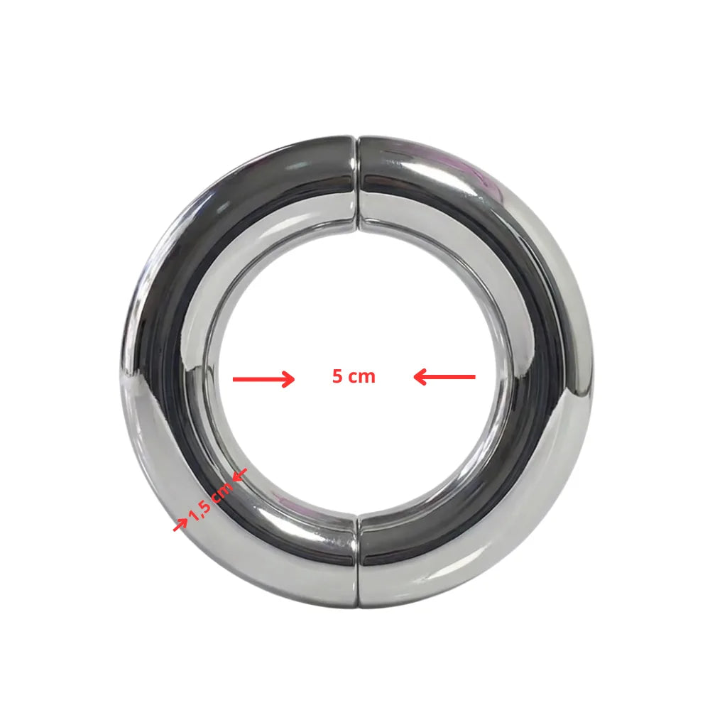 Anillo metalico - cockring - bdsm - potencia la ereccion - mejor tamaño - anillo para el pene - anillo imantado - fiestas swingger - anillo erector 