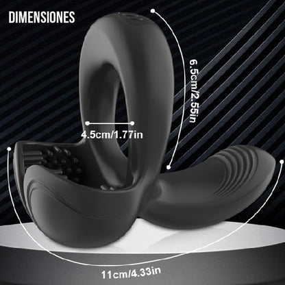 Anillo canguro de bolas - anillo para pene - vibrador de perineo - vibrador de testiculos - juguetes sexuales - juguetes ertoricos - sexshop chile -envios discretos