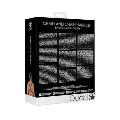 Arnes de cadenas O-Ring - Burgundy de Ouch! - Chain And Chain Harness - Bondage - Sexshop Dominame.cl