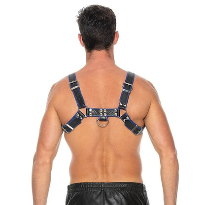 Arnes de pecho bulldog - azul- de Ouch! - kynk - Bondage - Sexshop Dominame.cl