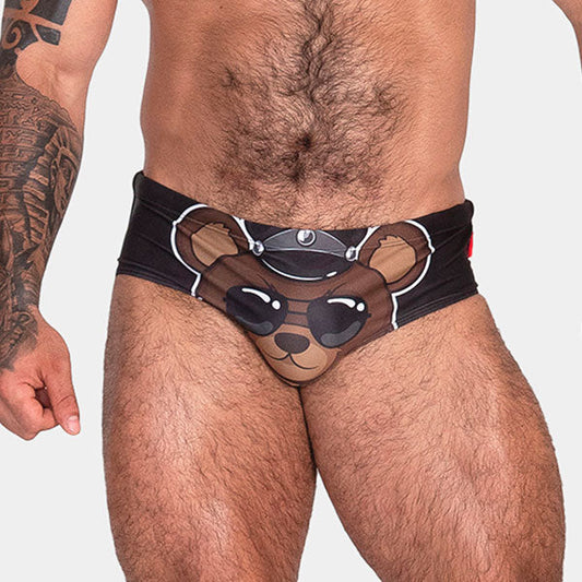 BAÑADOR LEATHER TEDDY - traje de baño - sunga de baño - calzoncillo para bañador