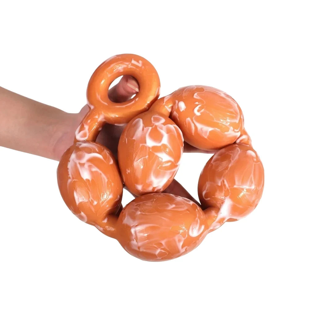 bola anal cadena solar - fisting  - xxl - juguetes grandes - dominame - plug anal - plug juguete sexual - dilatador anal - plug sex - Sex shop Dominame.cl