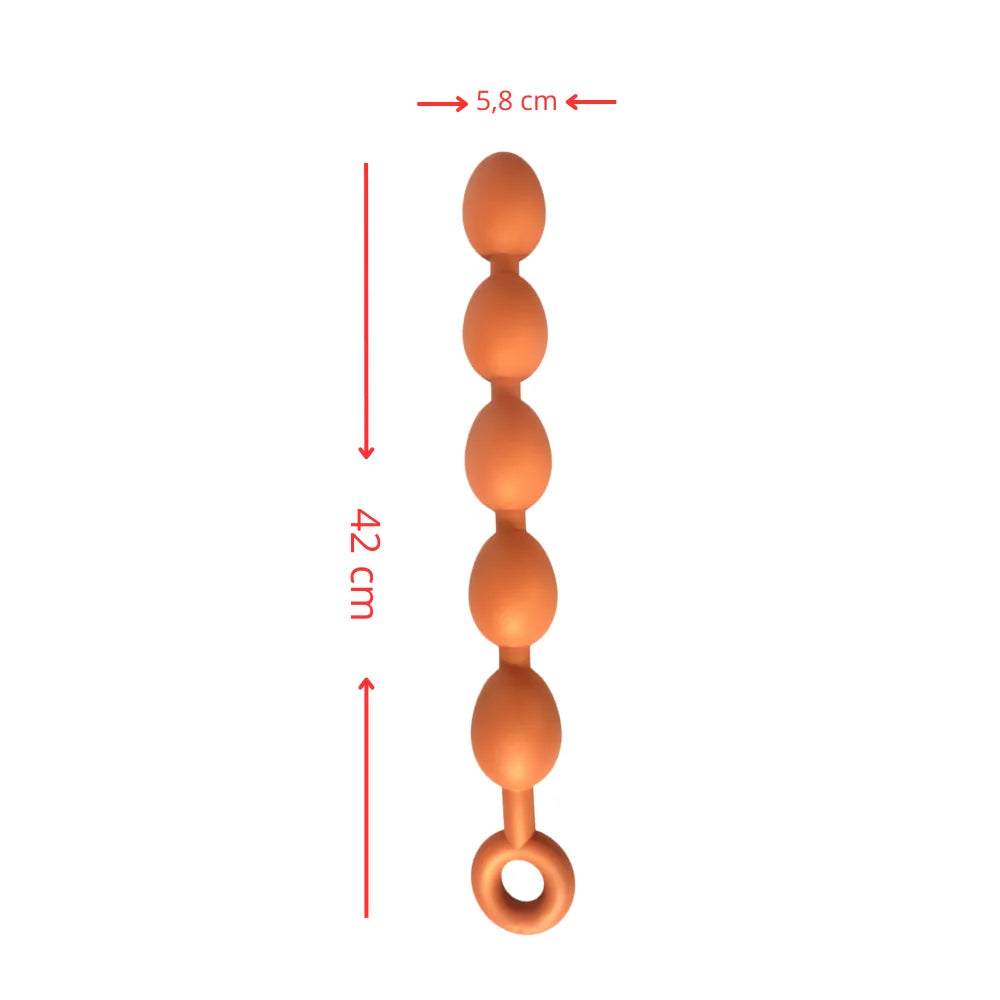 bola anal cadena solar - fisting  - xxl - juguetes grandes - dominame - plug anal - plug juguete sexual - dilatador anal - plug sex - Sex shop Dominame.cl