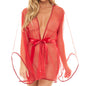 Bata Corta Transparente Sydney R - lenceria femenina sexy - ropa interior
