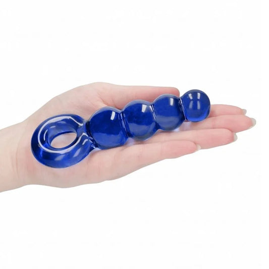 Bolas anales Chrystalino azul de Ouch! - Estimulador prostata - punto p - Sexshop Dominame.cl