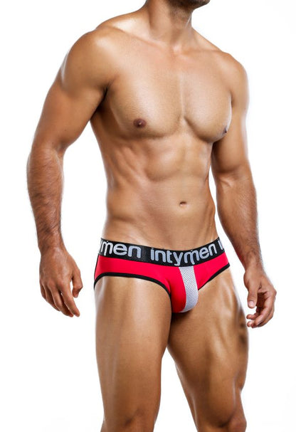 Brief Red/White3- calzoncillo - lenceria para hombre - ropa interior sexy masculina