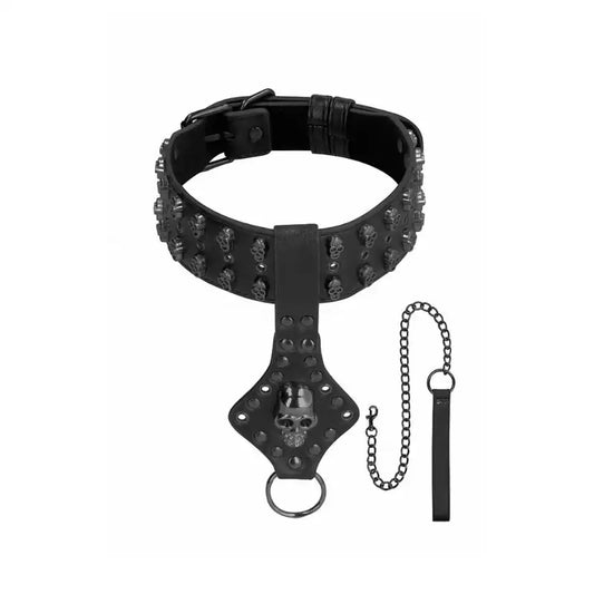 Collar calaveras y puas de Ouch! - kynk - Bondage - Sexshop Dominame.cl 