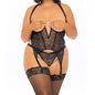 Conjunto Curvy Maryl Merrywidow con Copas Abiertas - lenceria sensual para mujer - ligas y portaligas - conjunto lenceria sexy