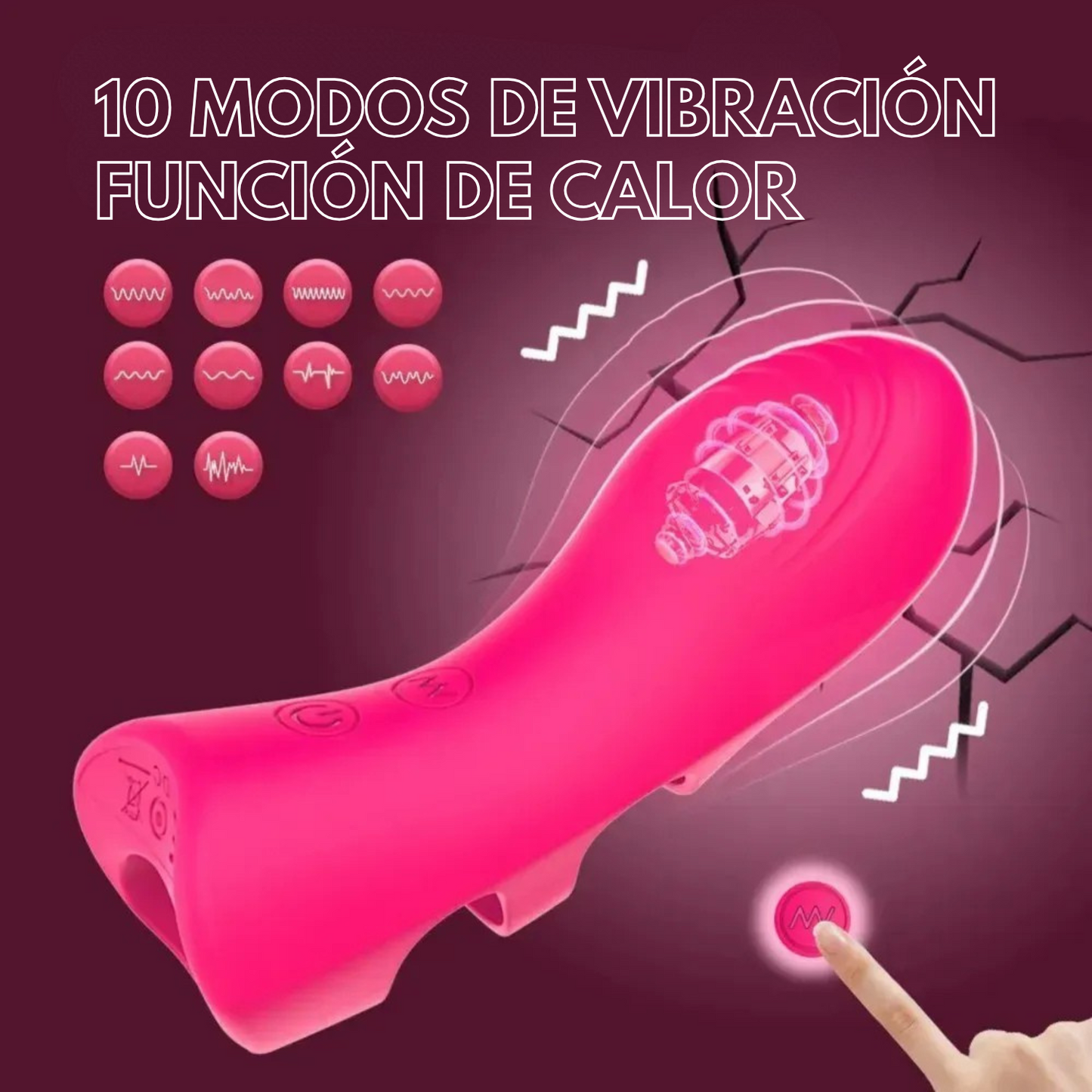 Dedo vibrador Titina - estimulante para punto g - juguete lesbico - vibrador femenino - vibrador para parejas - juegos previos - diversión sexual - juguetes intimos - sexshop dominame - tienda sexual - juguetes intimos - dominame 