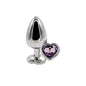 Dilatador anal corazon purpura - dominame - plug anal - plug juguete sexual - plug xxx - dilatador anal - plug sex - Sex shop Dominame.cl