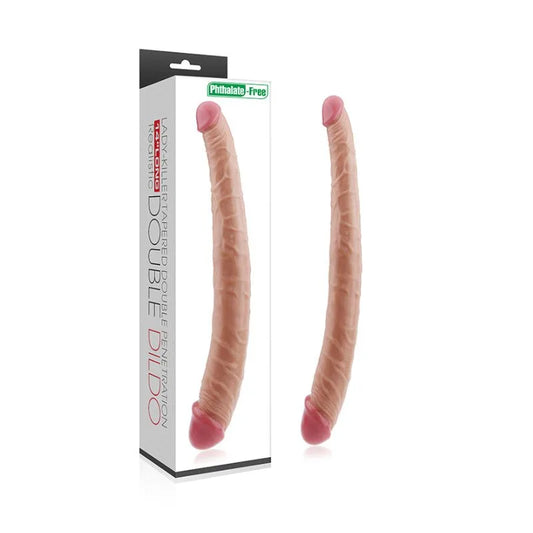 Dildo - Doble Penetracion -  Realista - Kingde - Lovetoy-Consolador - doble - forma de pene - LV2214 - Sexshop - dominame