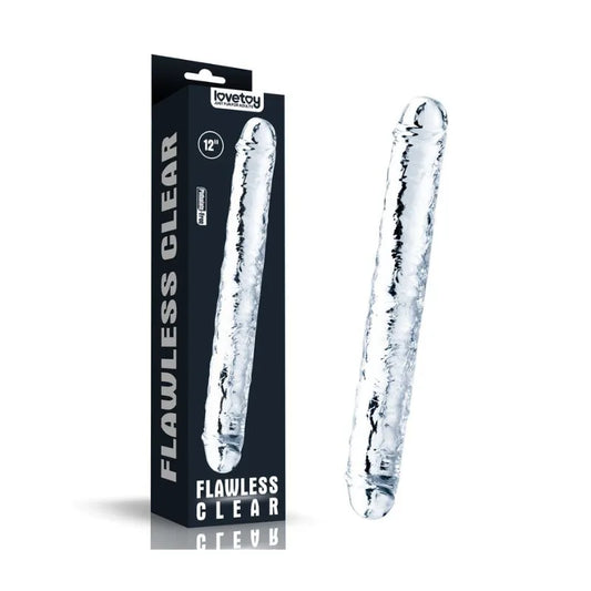 Dildo Doble - Transparente - Lovetoy - consolador realista - doble - LV310018 -Sexshop - dominame