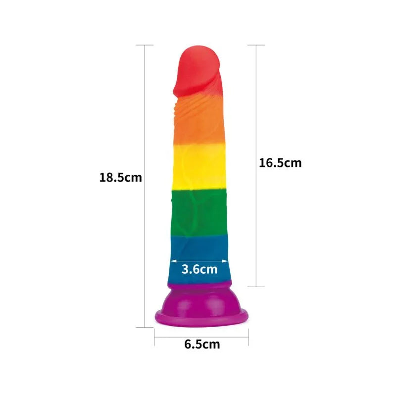 Dildo Pride - Lovetoy - Consolador pride - LV410025 - Sexshop -  dominame