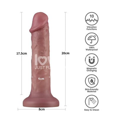 Dildo Vibrador - Power Cock - Lovetoy - Dildo - vibrador - doble densidad -LV110202 - Sexshop - dominame