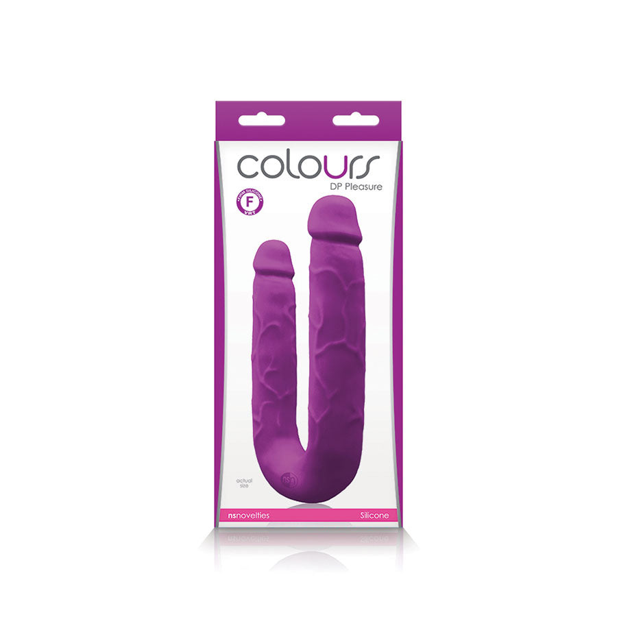 Dildo Doble Colours Purple - dildos - juguetes doble - juguetes sexuales - sex shop chile - envios a todo chile - envios discretos