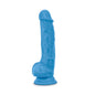 Dildo Neon Blue 19 Cm. - dildo realista - dildo con ventosa - juguetes sexuales - tiendas eroticas - -sexy shop - paquetes discretos