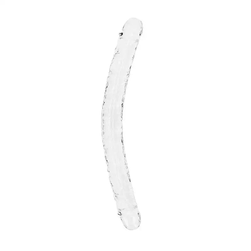 Dildo doble transparente 18 REALROCK de Ouch - Consolador doble - Sexshop Dominame.cl