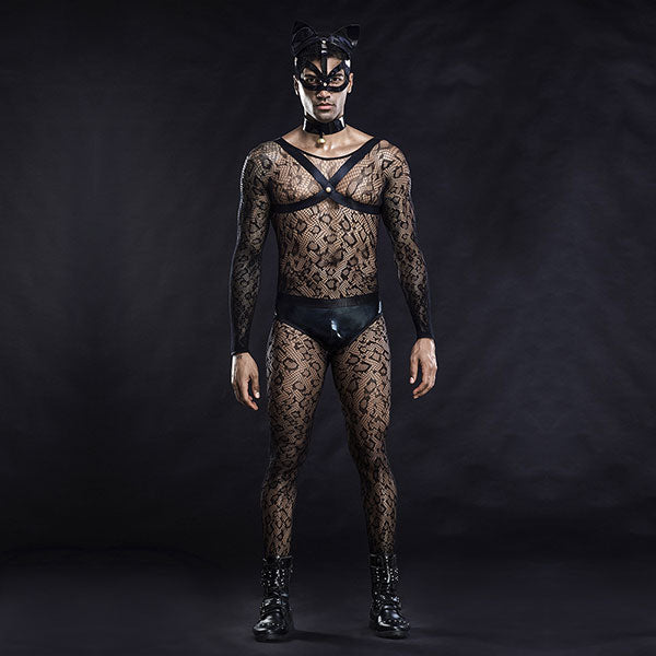 Disfraz Leopardo Hombre - JSY - traje fantasia erotica - ropa tematica adulto - lenceria masculina - cosplay