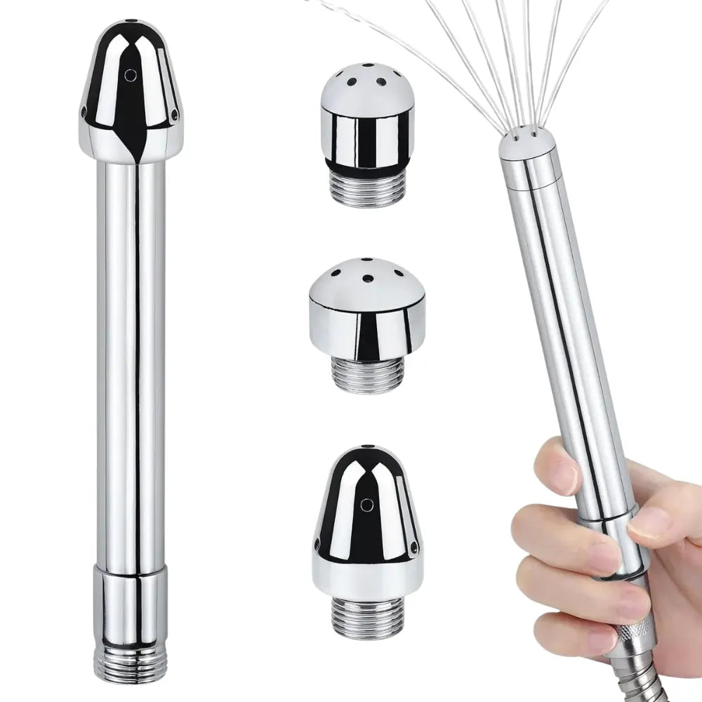 Enema Conector de Ducha Silverhole Plus - higiene sexual - lavado anal - higiene anal - enema anal - enema para lavado - sexshop chile - dominame