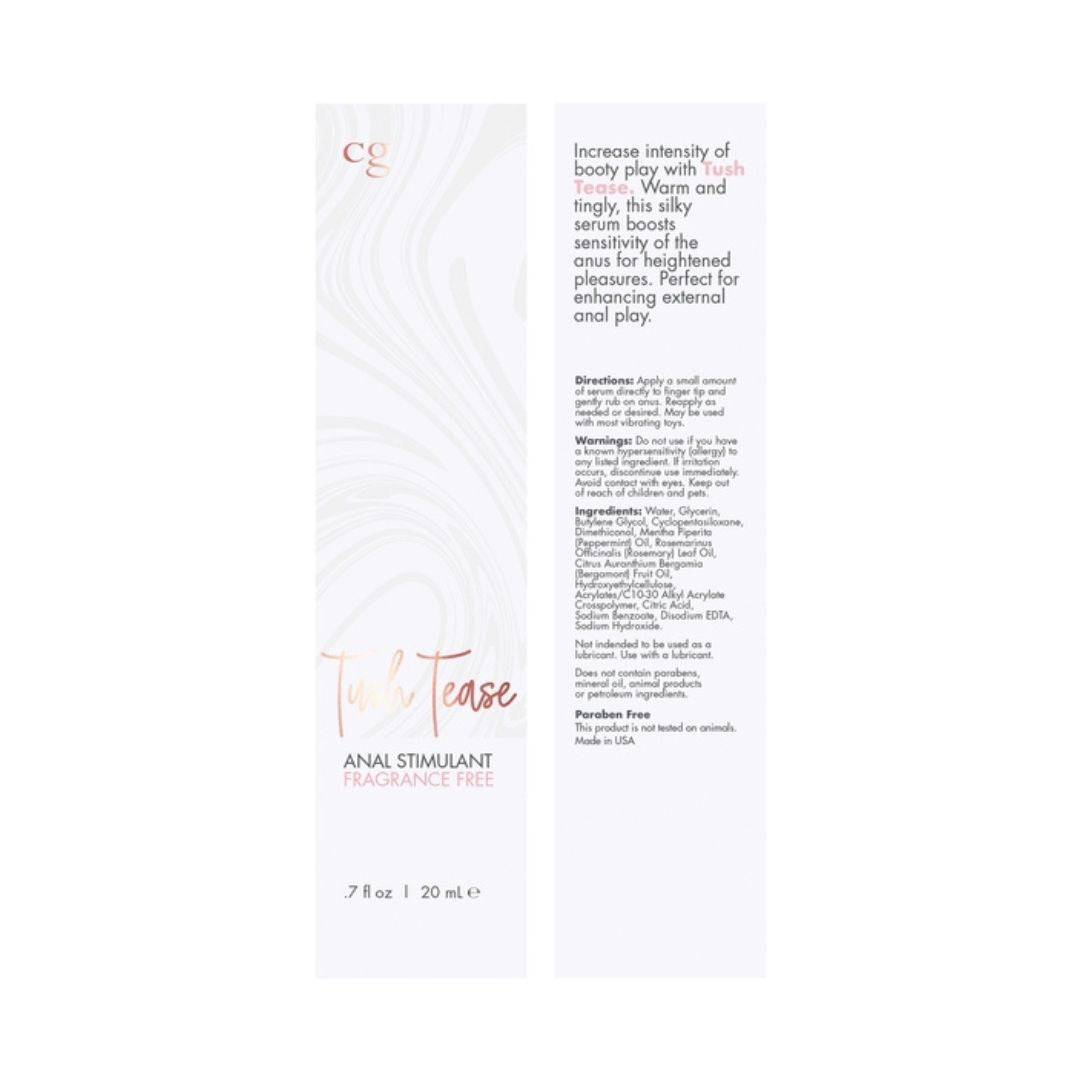 Estimulante Anal Tush Tease 20 ml. - Cálido y Cosquilleo - estimulante sexual - estimulante sexual - estimulante intimo - crema estimulante - sex shop - envios a todo chile