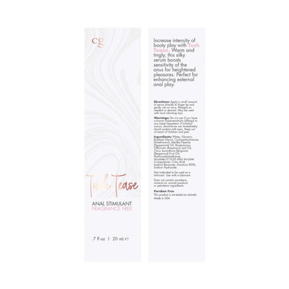 Estimulante Anal Tush Tease 20 ml. - Cálido y Cosquilleo - estimulante sexual - estimulante sexual - estimulante intimo - crema estimulante - sex shop - envios a todo chile